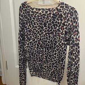 Zadig & Voltaire Leopard Print Sweater - Black, Cream, Red